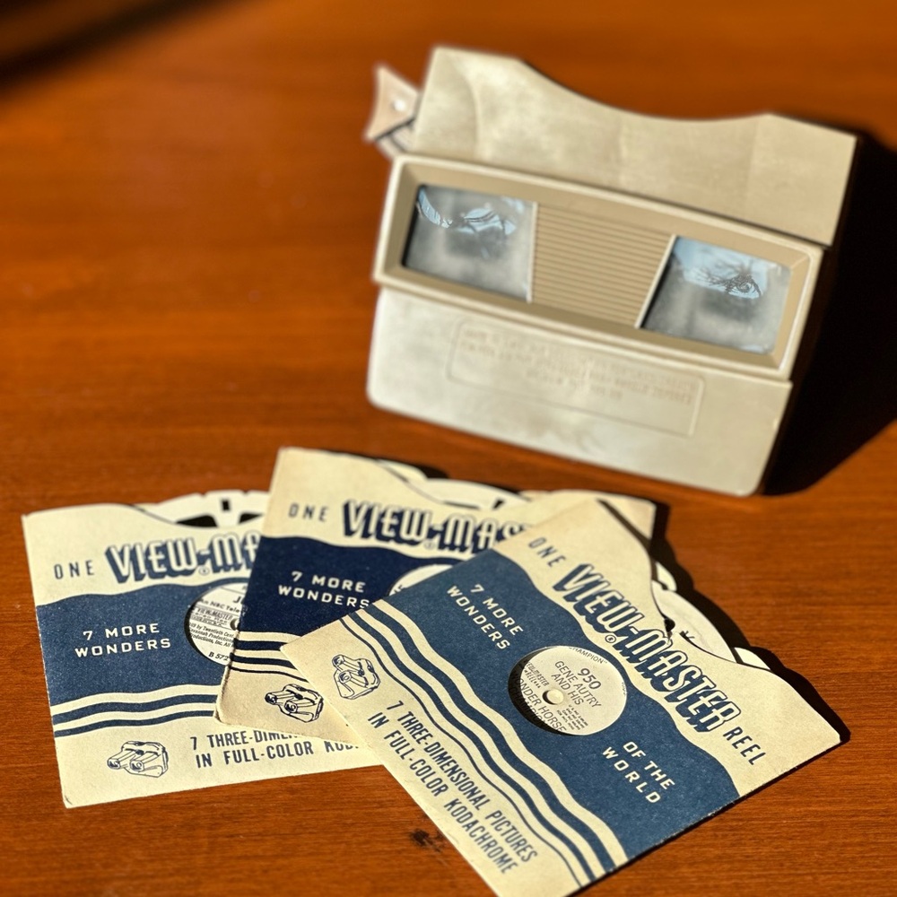 📸🎞️Vintage Beige View-Master with Reels